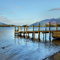 Buy canvas prints of Derwent Water Pier by Sarah Couzens