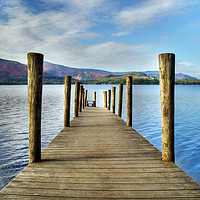 Buy canvas prints of Derwent Water Pier by Sarah Couzens