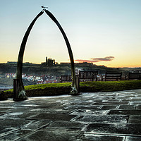 Buy canvas prints of Whitby Whalebone Frost by Sarah Couzens