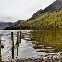 Buy canvas prints of Buttermere in Autumn by Sarah Couzens