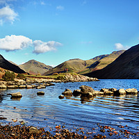 Buy canvas prints of Canoeing on Wastwater  by Sarah Couzens
