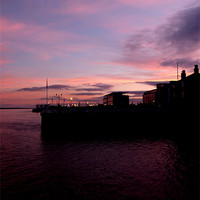 Buy canvas prints of Sun Setting on Hull Marina by Sarah Couzens
