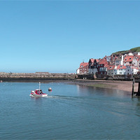 Buy canvas prints of Whitby Postcard by Sarah Couzens