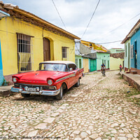 Buy canvas prints of Classic Car in Trinidad, Cuba by detlef klahm