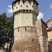 Buy canvas prints of Old Town Sibiu Romania Fortress Tower by Adrian Bud