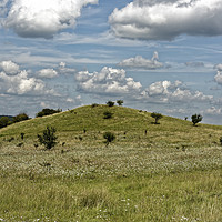 Buy canvas prints of Herd of clouds on the sky mysterious mound by Adrian Bud