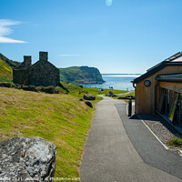 Buy canvas prints of Nant Gwrtheyrn Cafe Walkway by James Lavott
