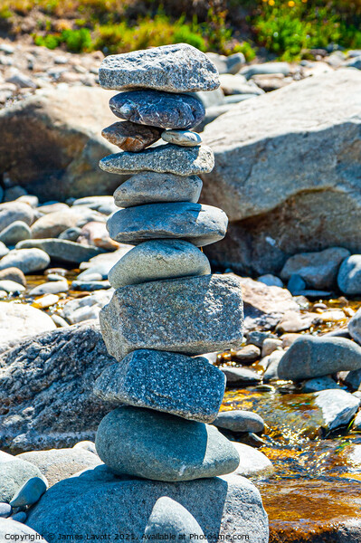Rock Tower & Stream Picture Board by James Lavott