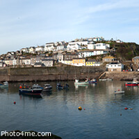 Buy canvas prints of Mevagissey Outside Harbour by James Lavott
