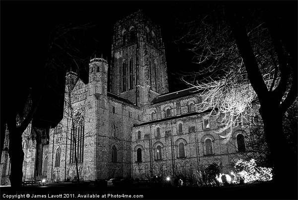 Durham Cathedral At Night Picture Board by James Lavott