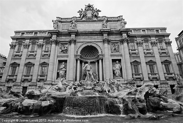 Rome's Trevi Fountain Picture Board by James Lavott
