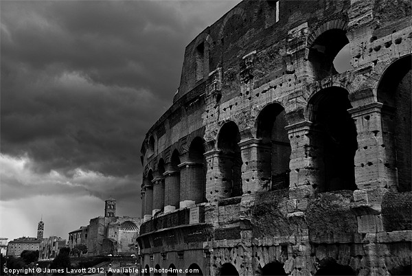 Coliseum Walls Rome Picture Board by James Lavott