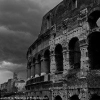 Buy canvas prints of Coliseum Walls Rome by James Lavott