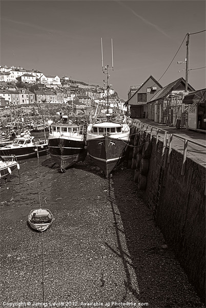 Mevagissey Trawlers Picture Board by James Lavott
