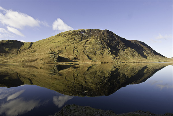 The Tranquility Of Crummock Water Picture Board by James Lavott