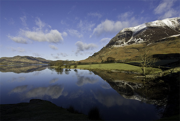 Reflections of Crummock Water Picture Board by James Lavott
