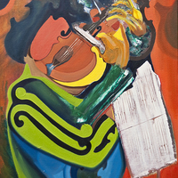 Buy canvas prints of The Violin Player by James Lavott