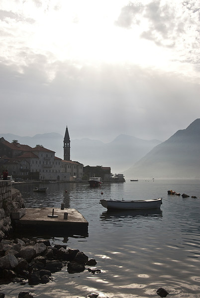  Perast Morning Picture Board by James Lavott