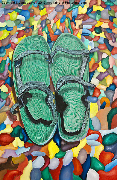  Skopelos Sandals   Picture Board by James Lavott