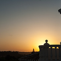 Buy canvas prints of Balustrade Sunset by James Lavott
