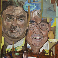 Buy canvas prints of The Two Ronnies by James Lavott