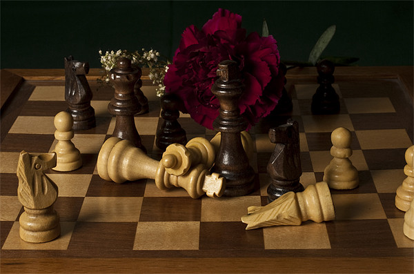 Chess Conflict II Picture Board by James Lavott