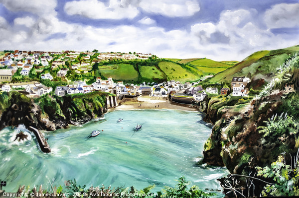 Port Isaac Picture Board by James Lavott