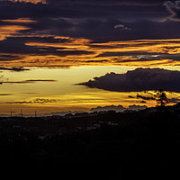 Buy canvas prints of Angry Sky Over Mijas by James Lavott