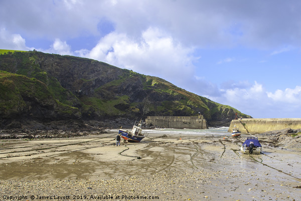 Low Water Port Isaac Picture Board by James Lavott