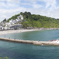 Buy canvas prints of Looe Estuary Panoramic View by James Lavott