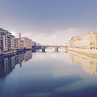 Buy canvas prints of Arno River, Florence  by Moty Dimant