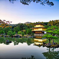 Buy canvas prints of Kinkaku-ji Golden Pavilion Kyoto Japan             by Moty Dimant