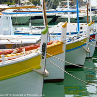 Buy canvas prints of French fishing boats by mark blower