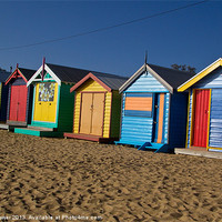 Buy canvas prints of Brighton Beach Huts by mark blower