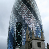 Buy canvas prints of the gherkin by mark blower