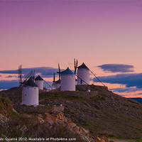 Buy canvas prints of Windmills on hilltop by James Mc Quarrie