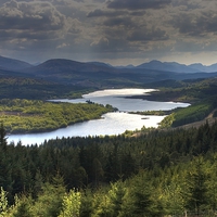 Buy canvas prints of Loch Garry by James Mc Quarrie