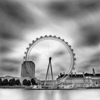 Buy canvas prints of The London Eye by Sebastian Wuttke