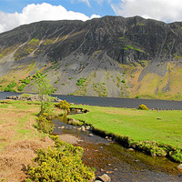 Buy canvas prints of Wastwater and Nether Beck. by Kleve 