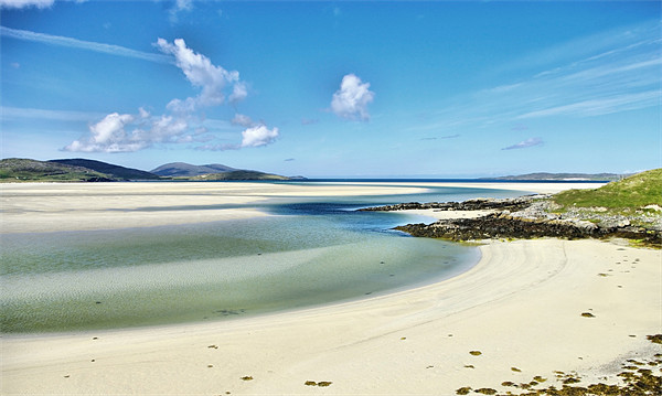 Luskentyre Beach Isle of Harris Scotland Acrylic by Jacqi Elmslie