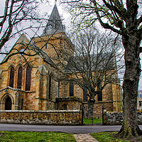 Buy canvas prints of Dornoch Cathedral Scotland by Jacqi Elmslie