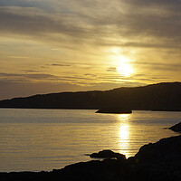 Buy canvas prints of Sunset from Lochinver Scotland by Jacqi Elmslie