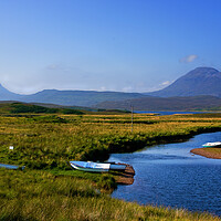 Buy canvas prints of Suilven and Canisp from Elphin by Jacqi Elmslie
