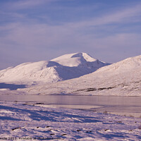 Buy canvas prints of Scotland mountains in deep snow by Jacqi Elmslie