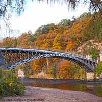 Buy canvas prints of The Craigellachie bridge over the River Spey  by Jacqi Elmslie