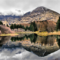 Buy canvas prints of Winter Mountains Glencoe by Jacqi Elmslie