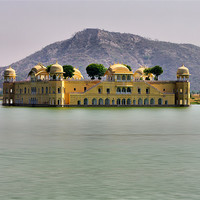 Buy canvas prints of The Lake Palace, Jaipur, India by Jacqi Elmslie
