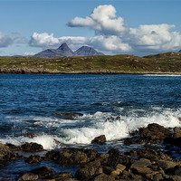 Buy canvas prints of Sea and Mountains at Achnahaird by Jacqi Elmslie