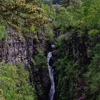 Buy canvas prints of Corrieshalloch Gorge Waterfall by Jacqi Elmslie