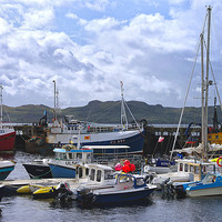 Buy canvas prints of Fishing Boats in Scotland by Jacqi Elmslie
